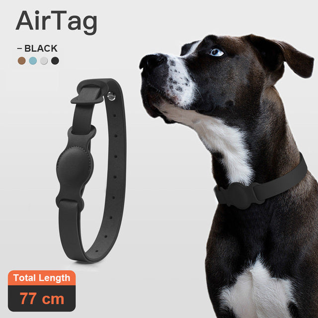 Leather AirTag - Dog Collar