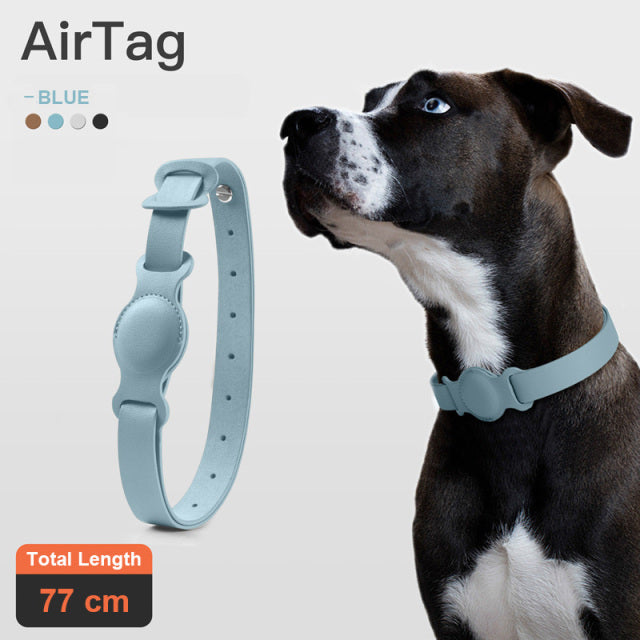 Leather AirTag - Dog Collar